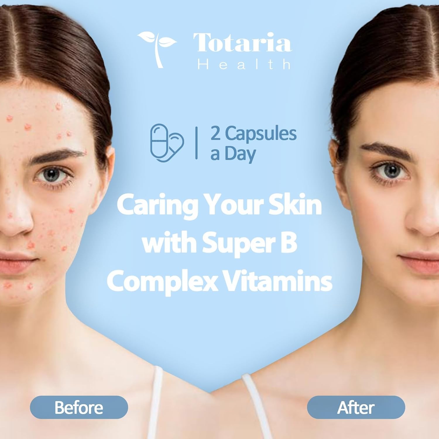 13-In-1 Vitamin B Complex plus with Vitamin B1, B2, B3 (Niacinamide), B4, B5, B6