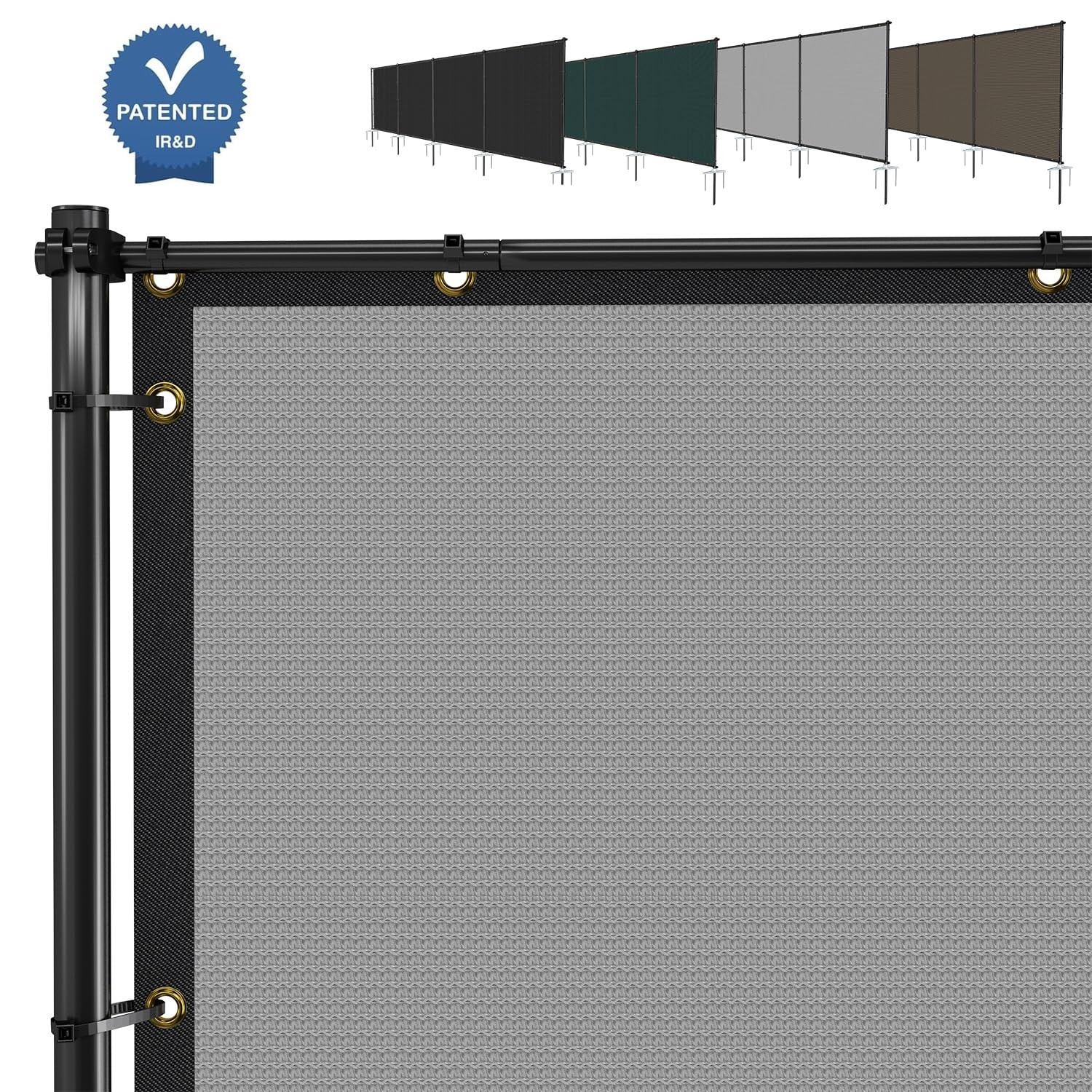 E&K 6’x12′ Outdoor Privacy Screen Fence Panel Freestanding Backyard Patio Pri…