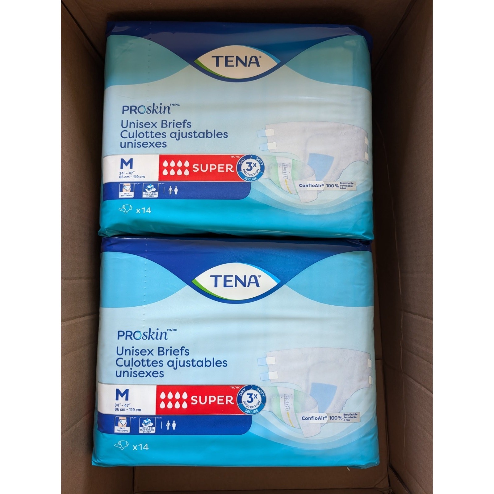 TENA ProSkin Unisex Adult Diapers with Tabs Maximum Absorbency Medium -28 CT