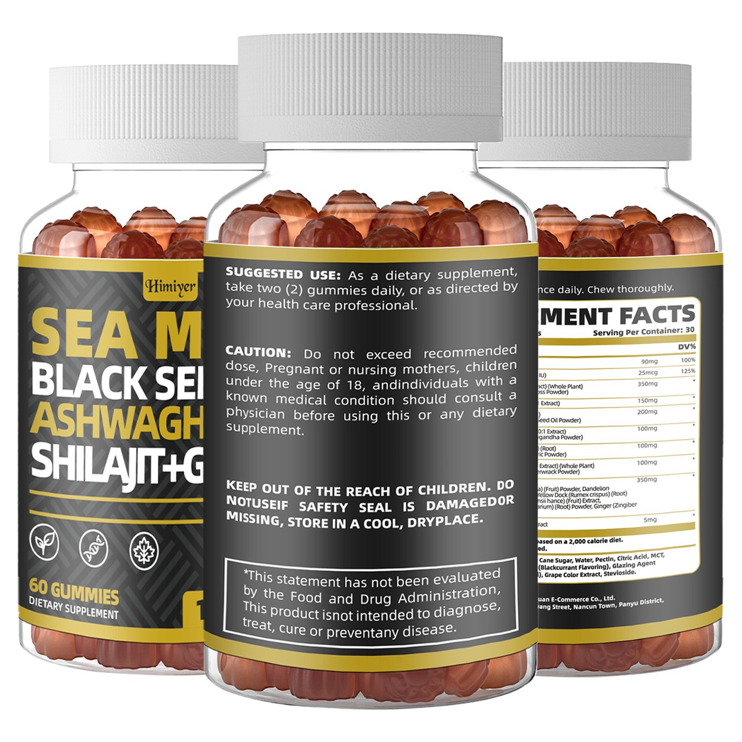 Sea Moss Gummies – Immune Health, Vitality, Energy, Smooth Skin