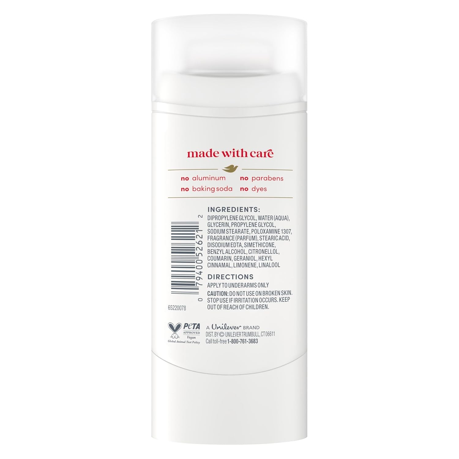 Dove Deodorant Stick Berry Spritz for 72 Hour Odor Protection Aluminum Free 2.4
