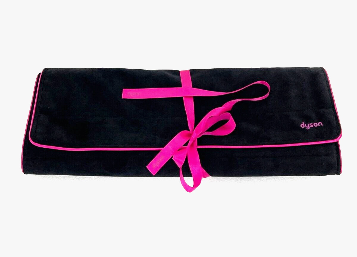 Genuine DYSON Airwrap Travel Bag Travel Storage pouch Black Fuchsia, New