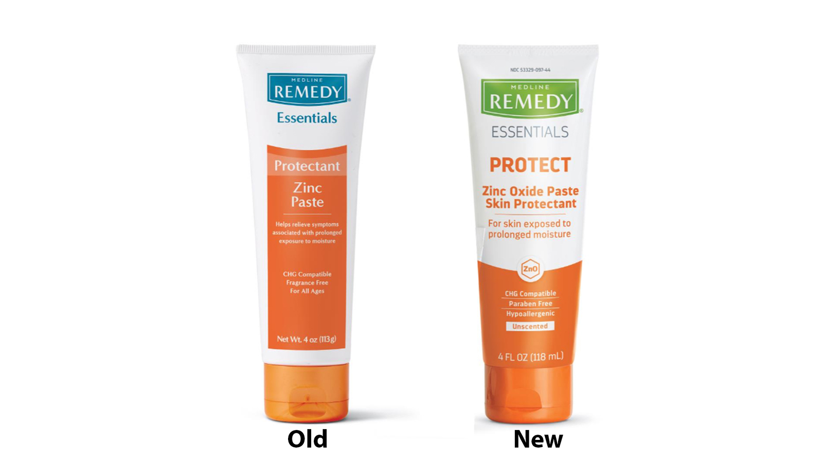 Medline Remedy Essentials Zinc Oxide Paste, Unscented, 4oz, 2 Pack -MSC092ZP04