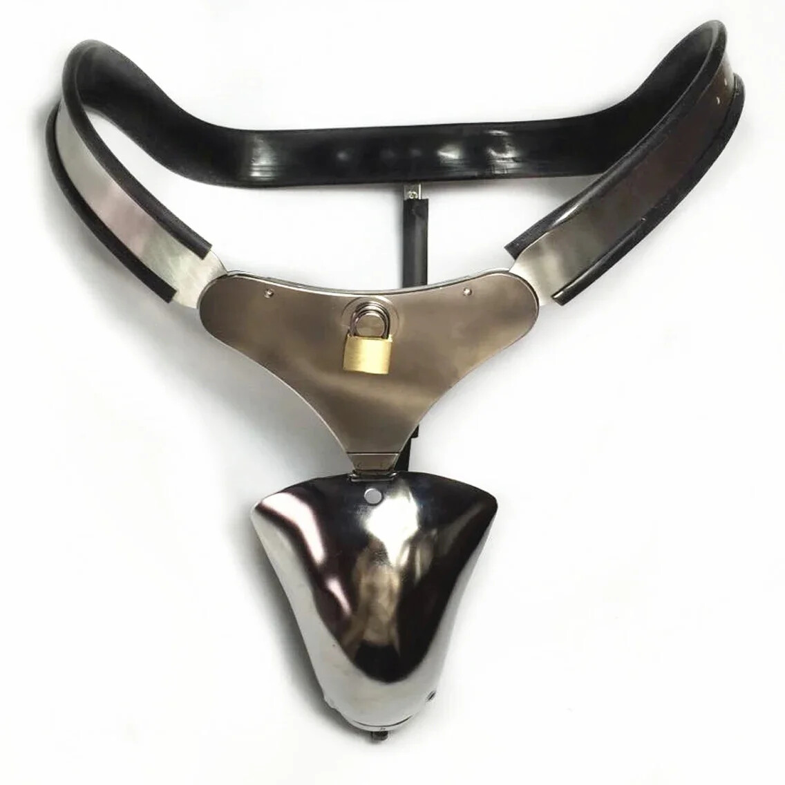 New Arrivals Male Stainless Steel T-back Chastity Belt Device Hole Underwear