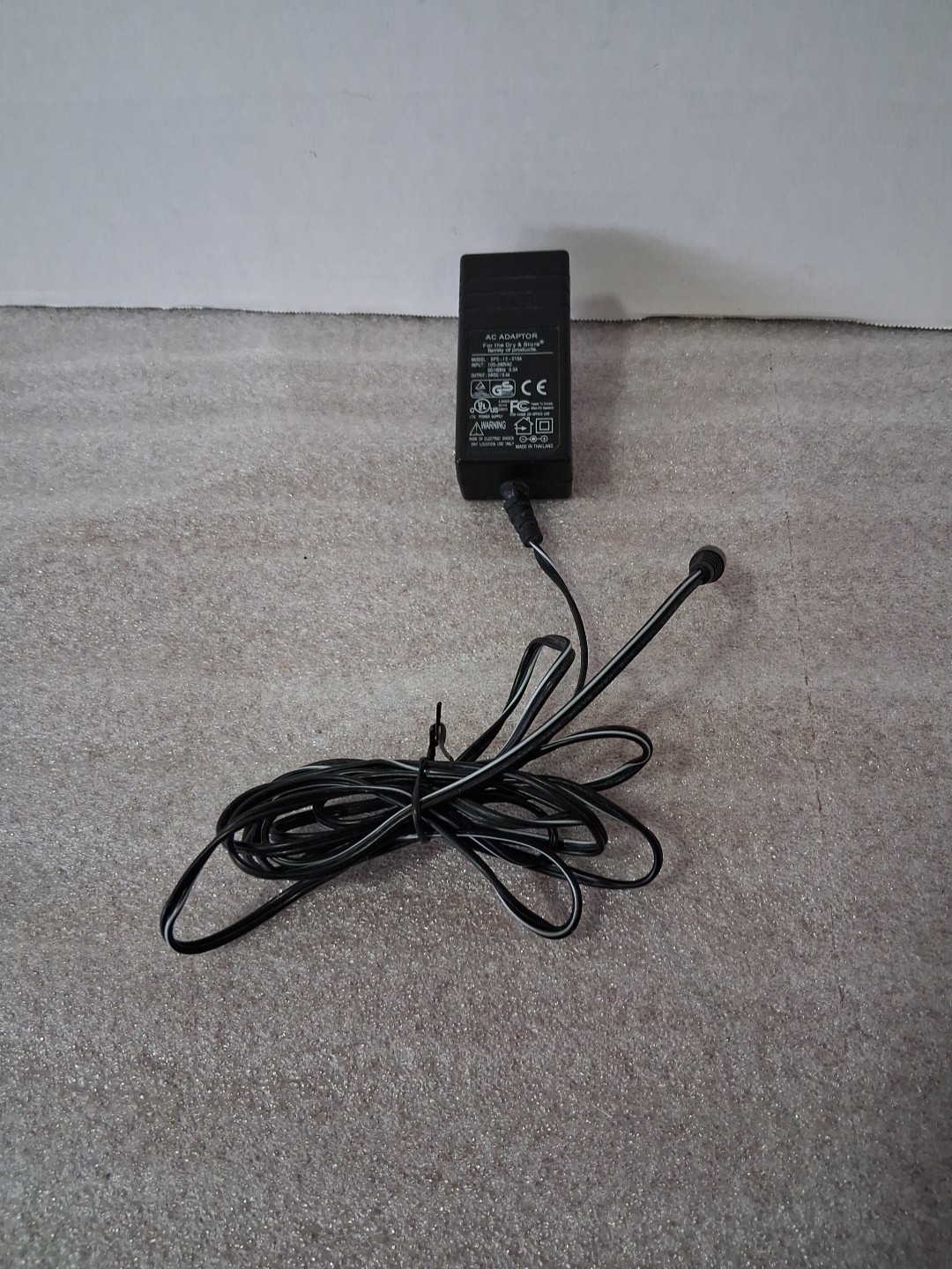 AC Power Adapter For Only Dry & Store Zephyr Hearing Aid Dryer Tested & Working
