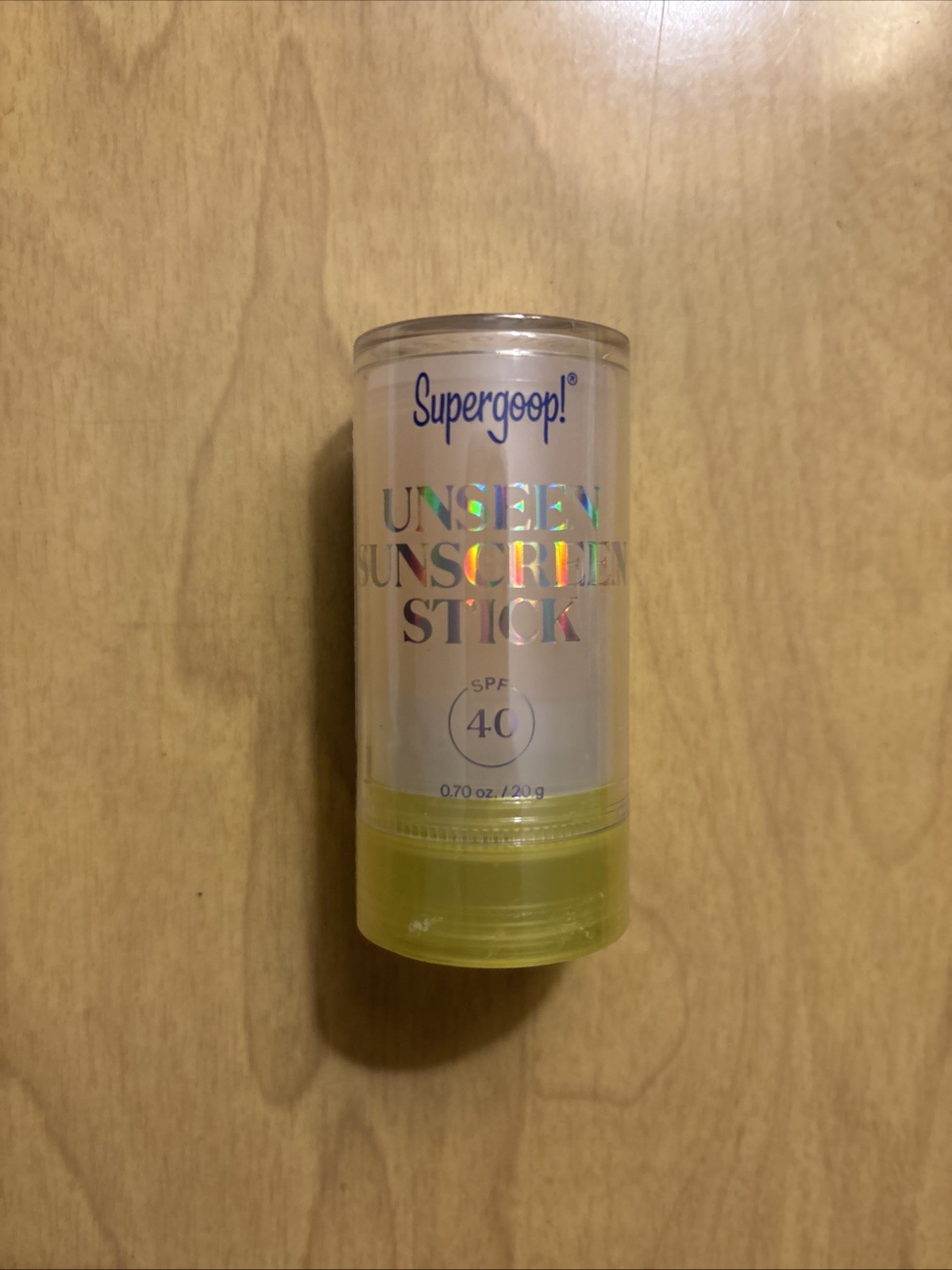 NWT Supergoop! Unseen Sunscreen Stick SPF 40 0.7 oz Travel Size Invisible Oil-Fr