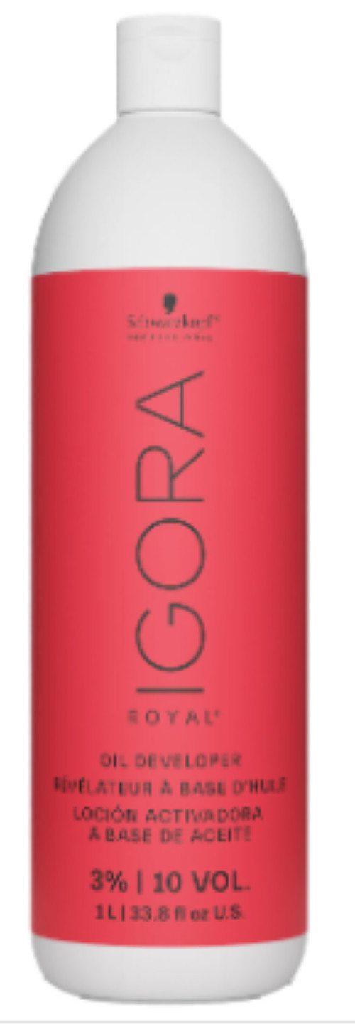 Schwarzkopf Igora Royal Oil Developer 10 Volume 3%, 33.8 oz Cracked Cap