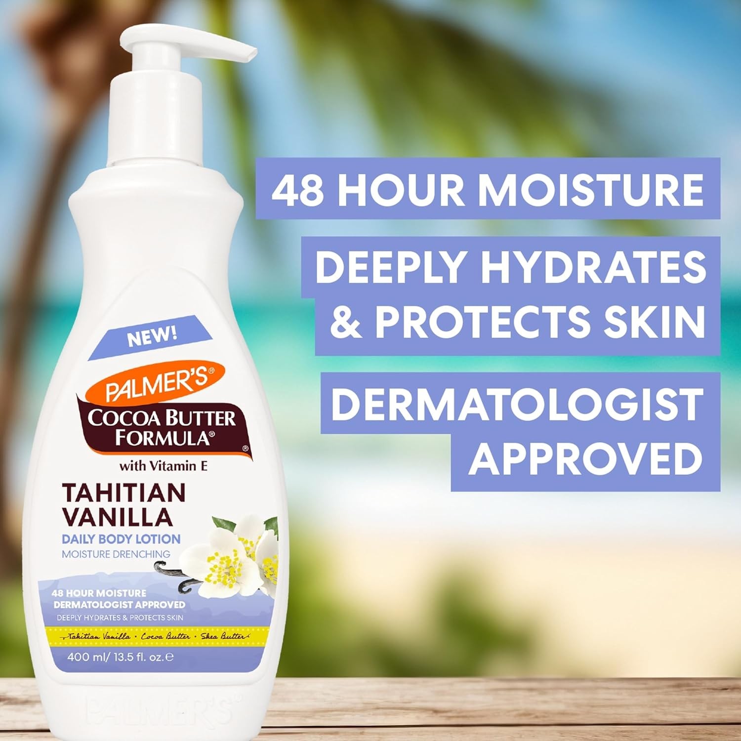 Palmer’s Tahitian Vanilla Body Lotion (13.5 oz) – 48 Hour Moisture Hydrating