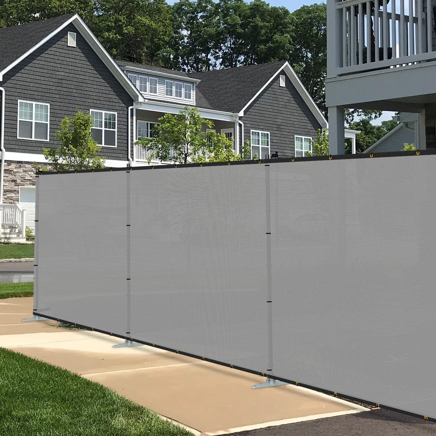 E&K 6’x12′ Outdoor Privacy Screen Fence Panel Freestanding Backyard Patio Pri…