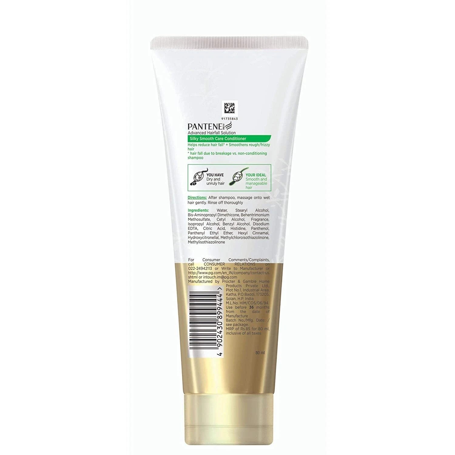 Pantene Advanced Hair Fall Solution Silky Smooth Care Conditioner, 100 ml