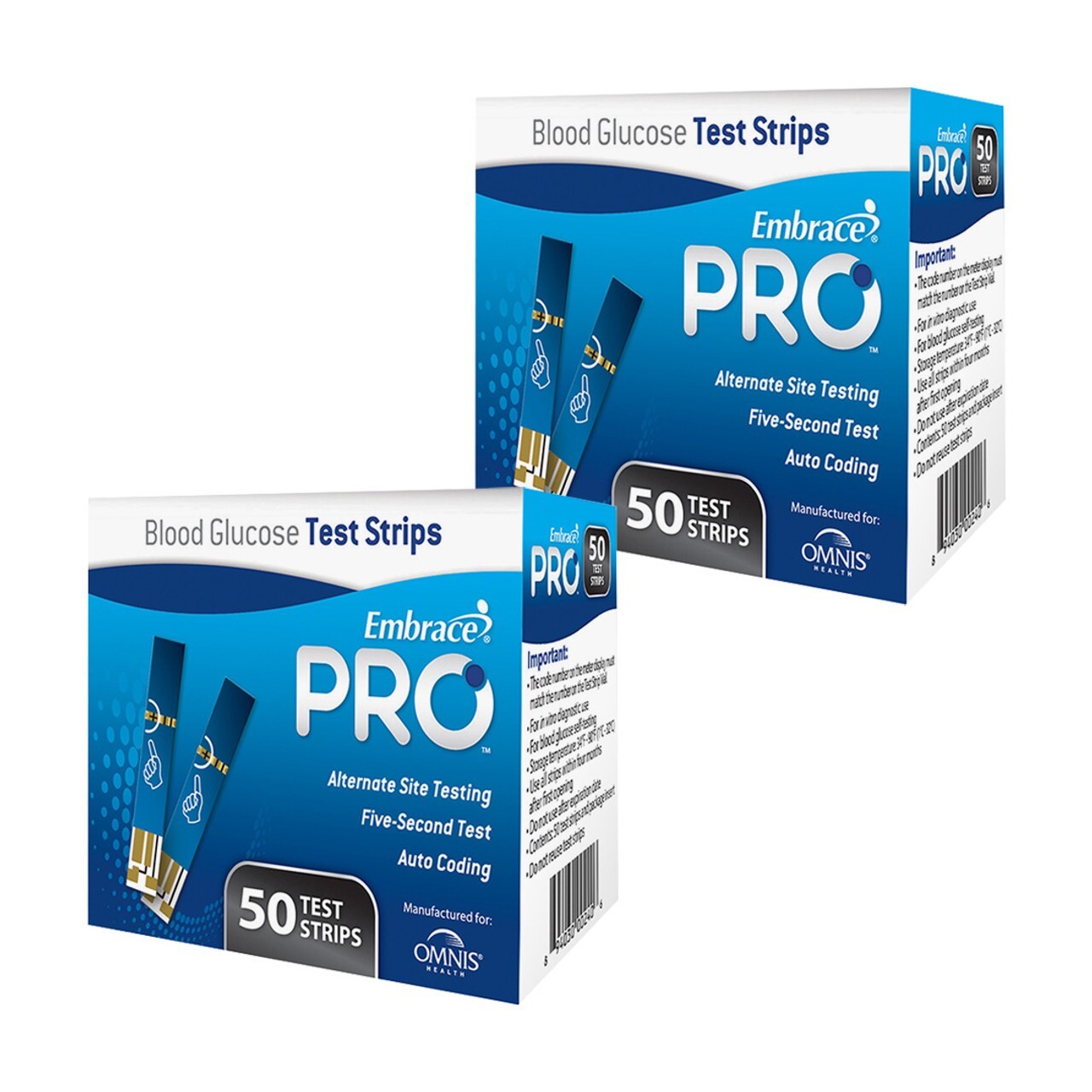 Embrace Pro Blood Glucose 600 Test Strips Exp: 04/16/2026