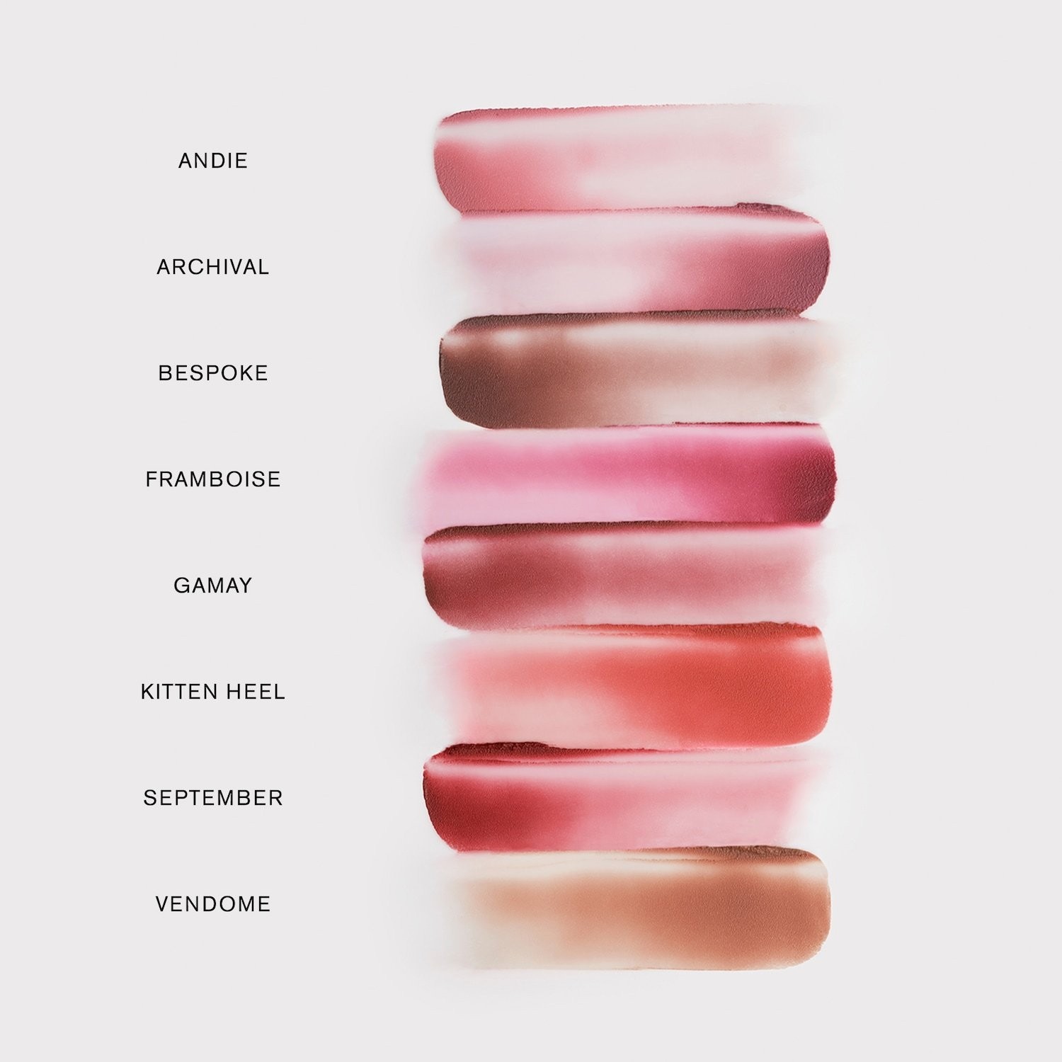 MERIT Authentic Signature Lip Lightweight Lip Blush 0.10 oz 8 sahdes
