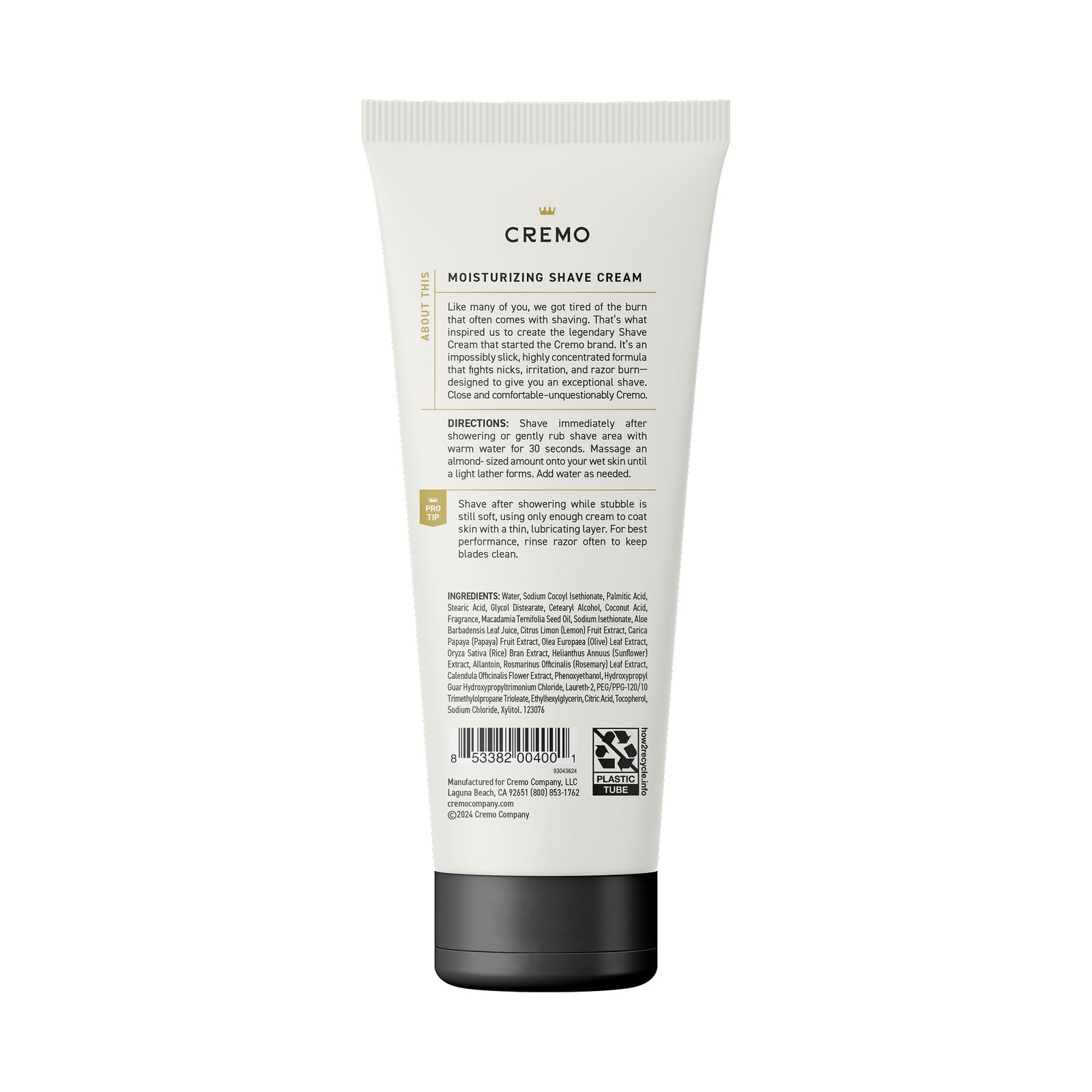 Cremo Original Shave Cream, Astonishingly 6 Ounce (Pack of 1), does not apply