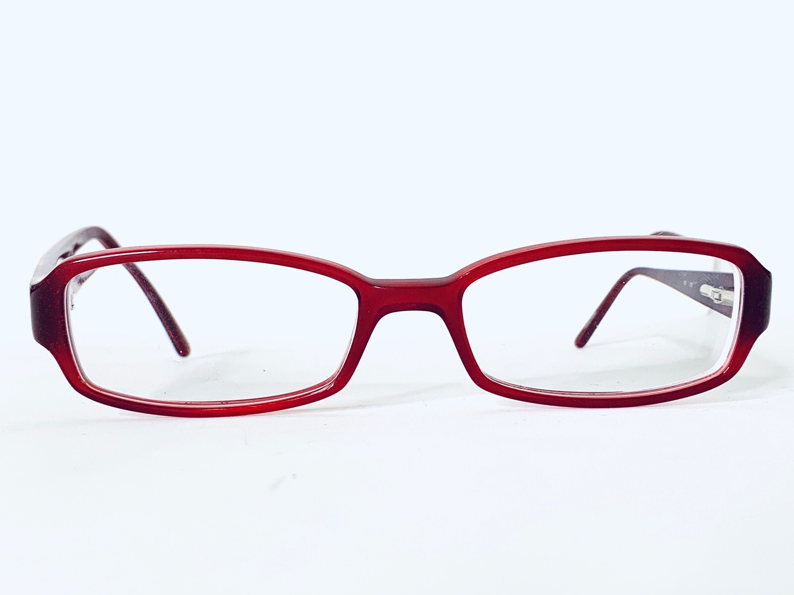 Coach Red Clear Rectangular Glasses W Flex Temple Blondelle 2033 47 16 130