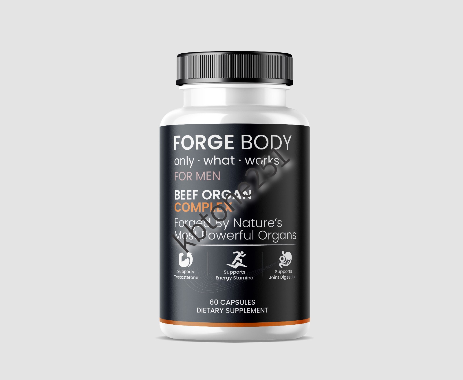 Forge Body Beef Organ Complex Capsules – Grass Fed Pasture Raised for Men