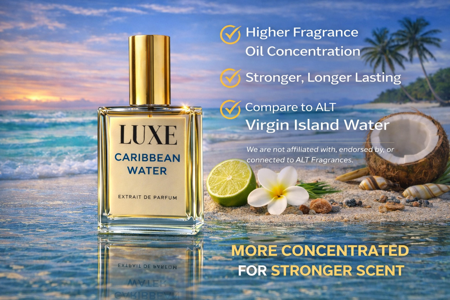 Stronger Version of ALT Caribbean Water | 2 Oz / 60mL Longest Lasting Version