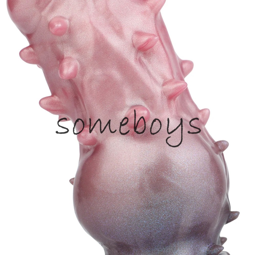 19*6cm Mace Spiked Club Penis Sleeve Silicone Reusable Condom Extender-Enlarger