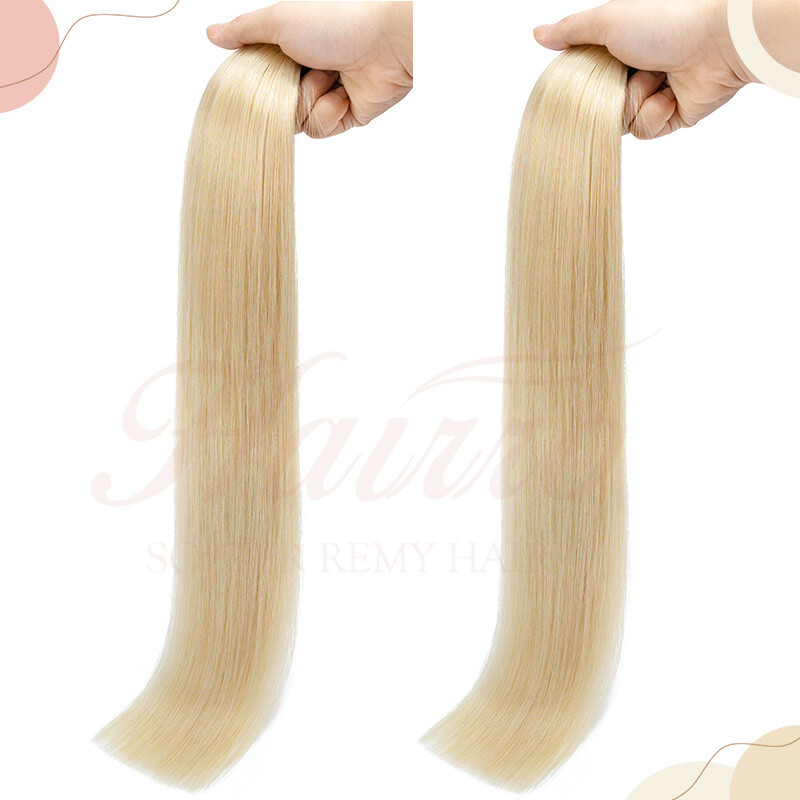 Tape In 12″-24″ Remy 100% Real Russian Human Hair Extensions Invisible Skin Weft