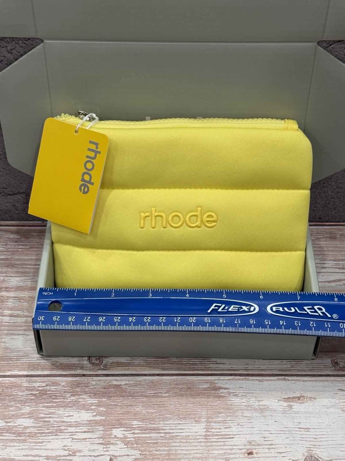RHODE Cosmetic Pouch Makeup Bag Lemontini Limited Edition Bag Yellow