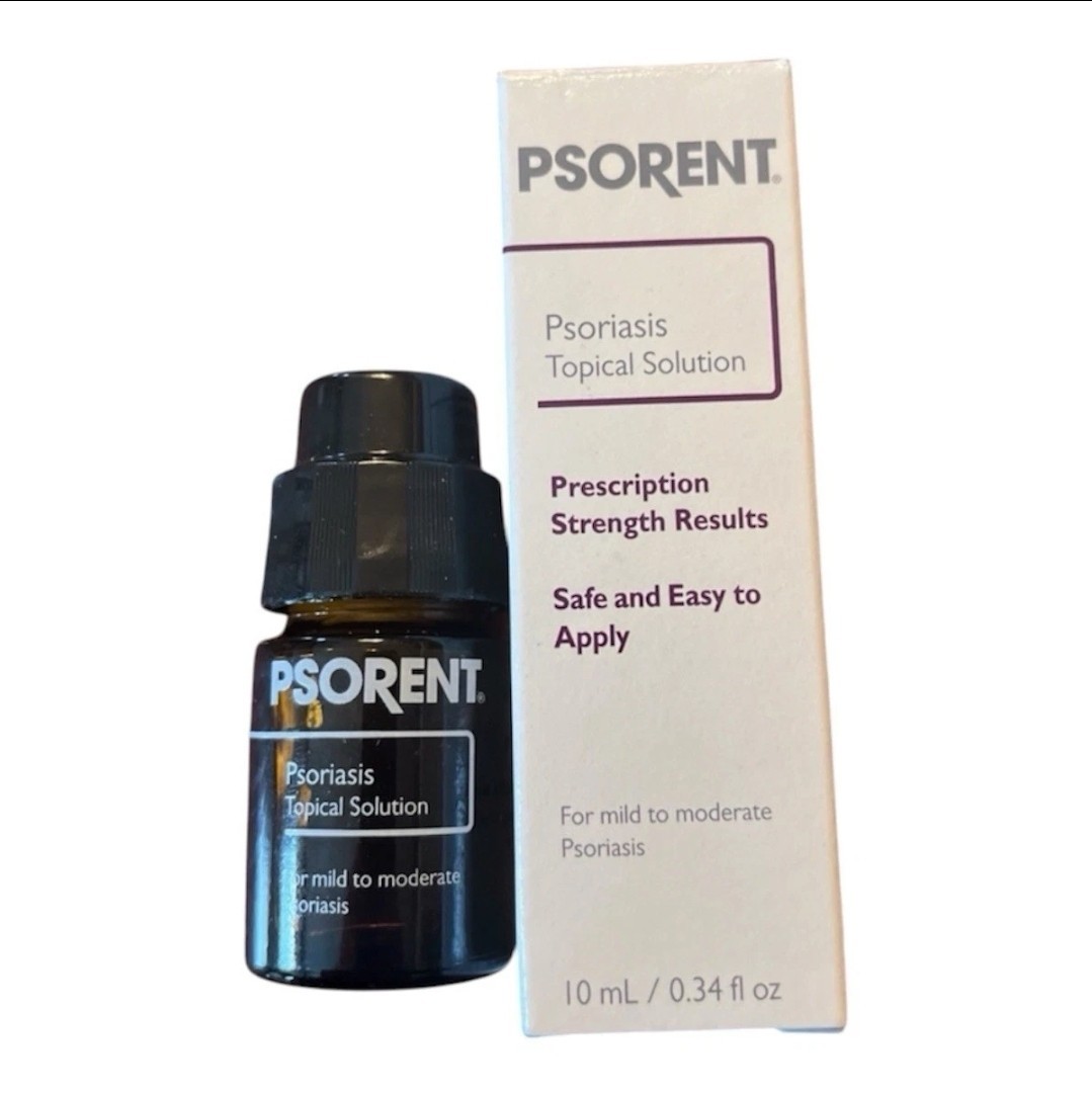 Psorent Psoriasis Topical Solution 0.34 fl oz. 10ml New In Box Discontinued