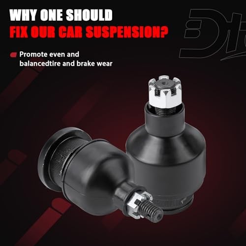Front Upper & Lower Ball Joints Kit Compatible With Chevy GMC Cadillac Vehicle
