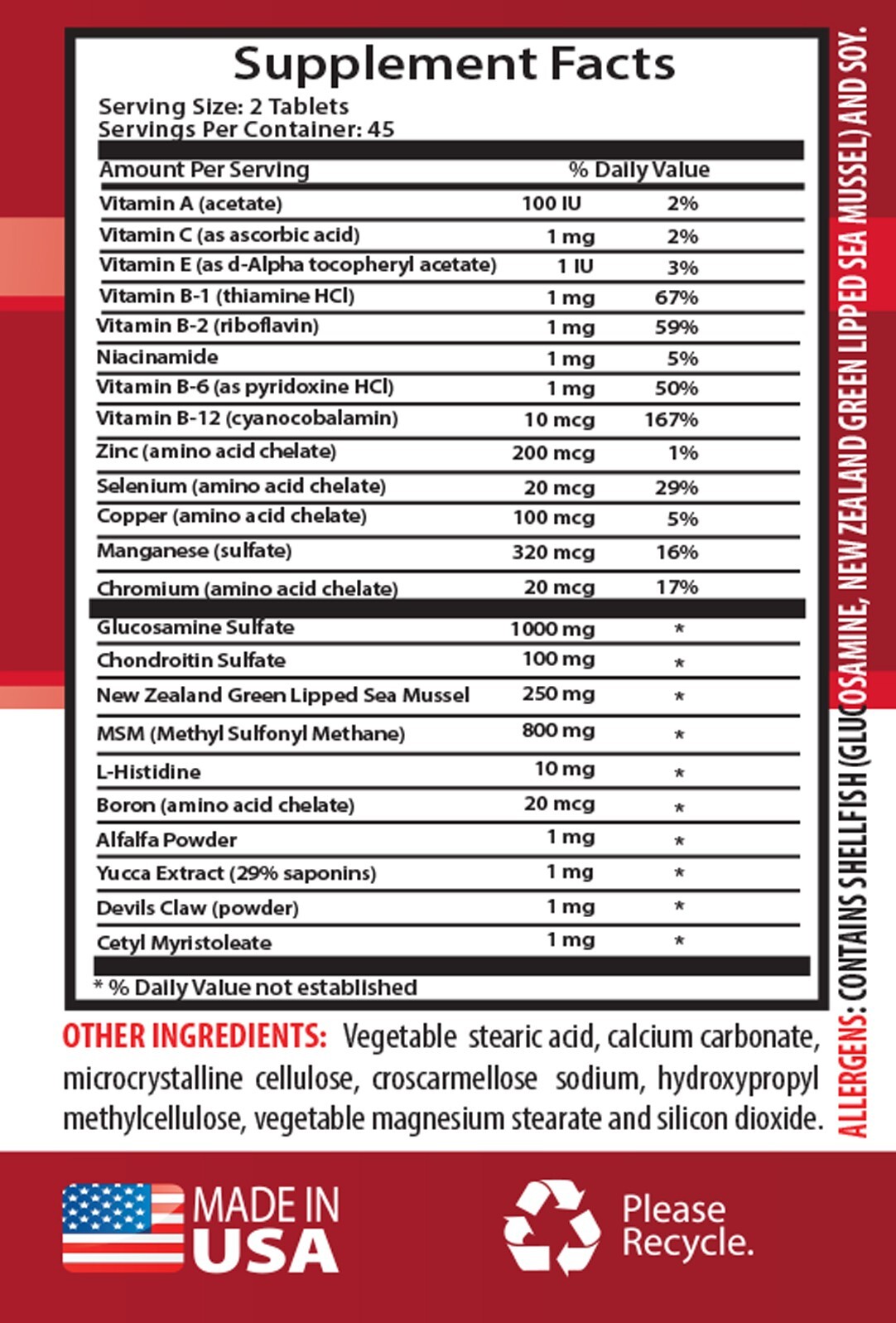 Performance and mobility – JOINT MATRIX – Full-range movement support 1 Bottle