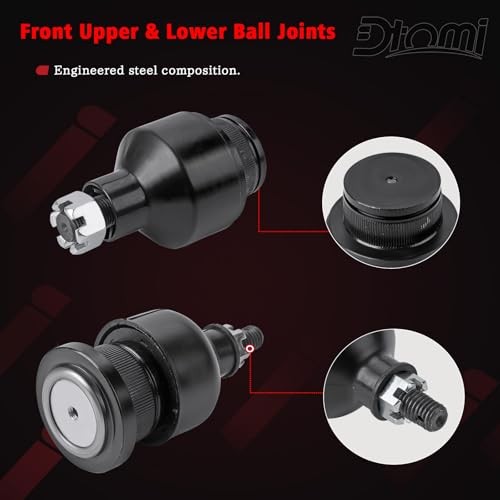 Front Upper & Lower Ball Joints Kit Compatible With Chevy GMC Cadillac Vehicle