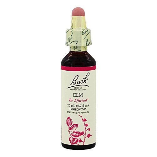 Bach Original Flower Remedies Elm, Be Efficient 0.7 fl. oz. (20mL)