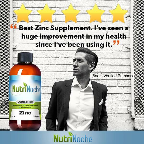 NutriNoche Liquid Zinc Liquid – Colloidal Minerals – BEST Zinc Supplement