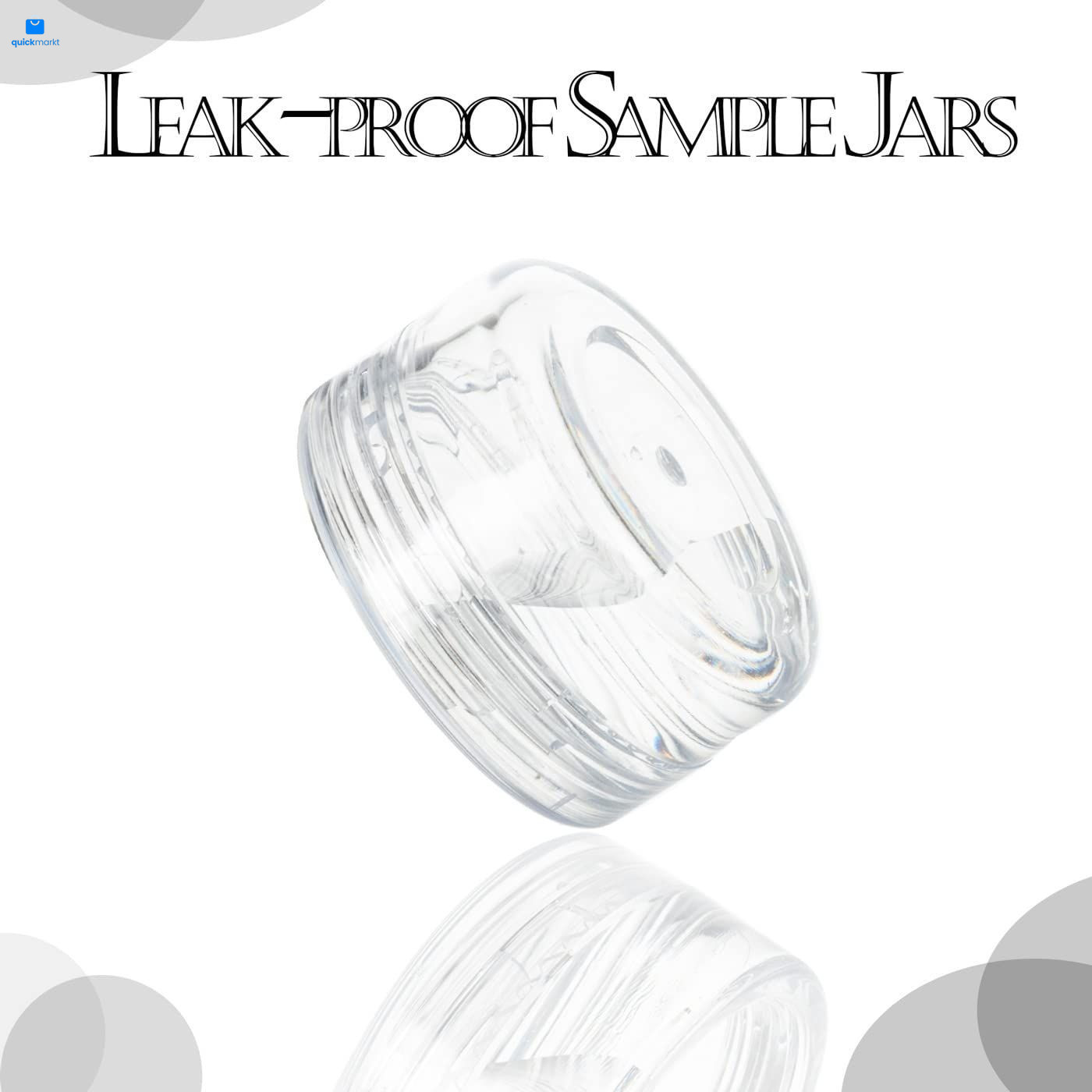 10 Gram Sample Containers, 20 Count Clear, [Other colors not specified]