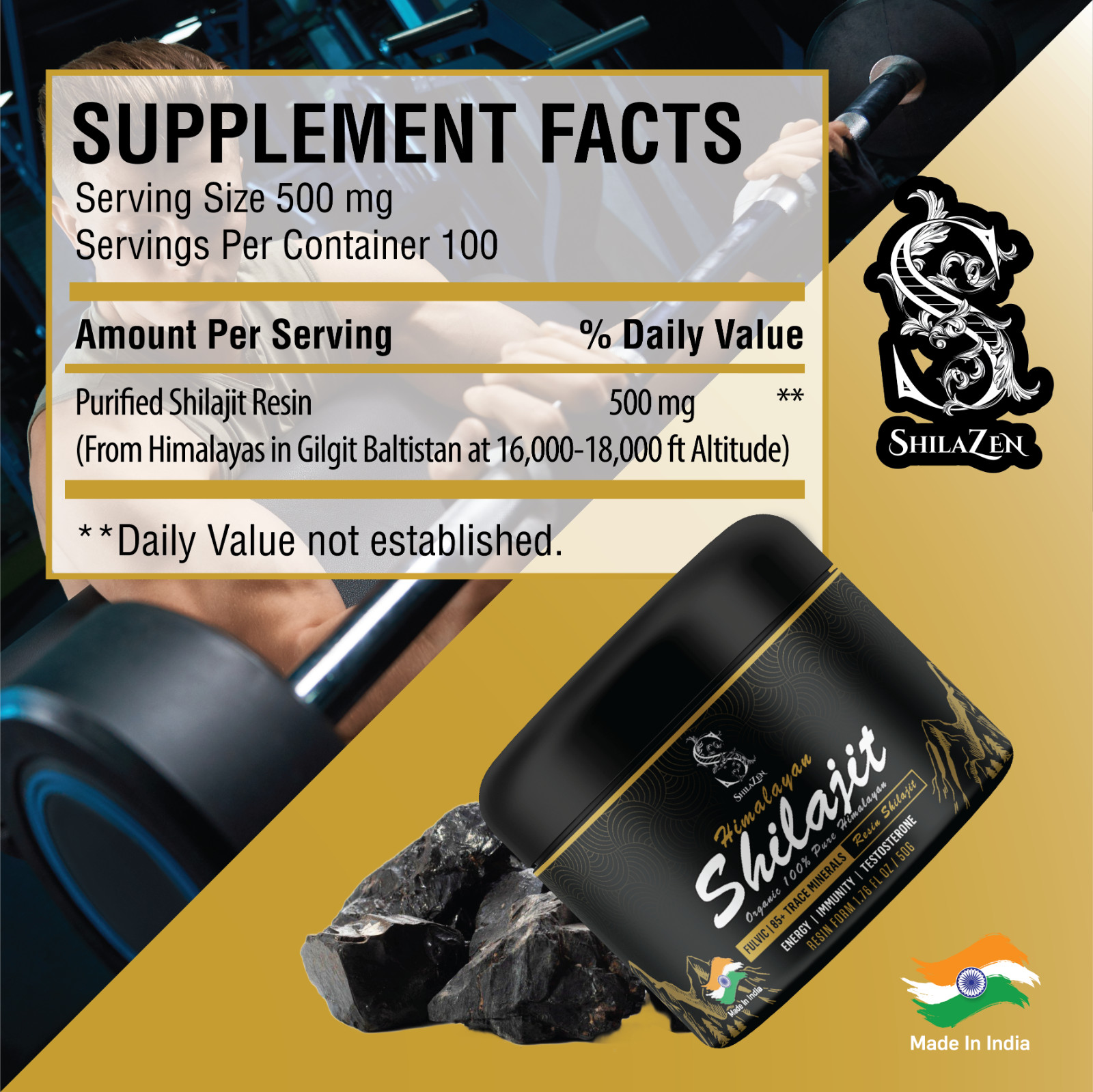 100% Pure Himalayan Shilajit, Soft Resin, Organic, Extremely Potent, Fulvic Acid