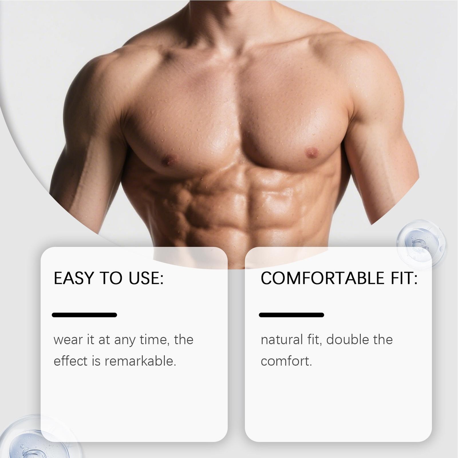 Male Breast Patch 18 Pieces Male Chest Firming Sticker Body Sculpting Patch