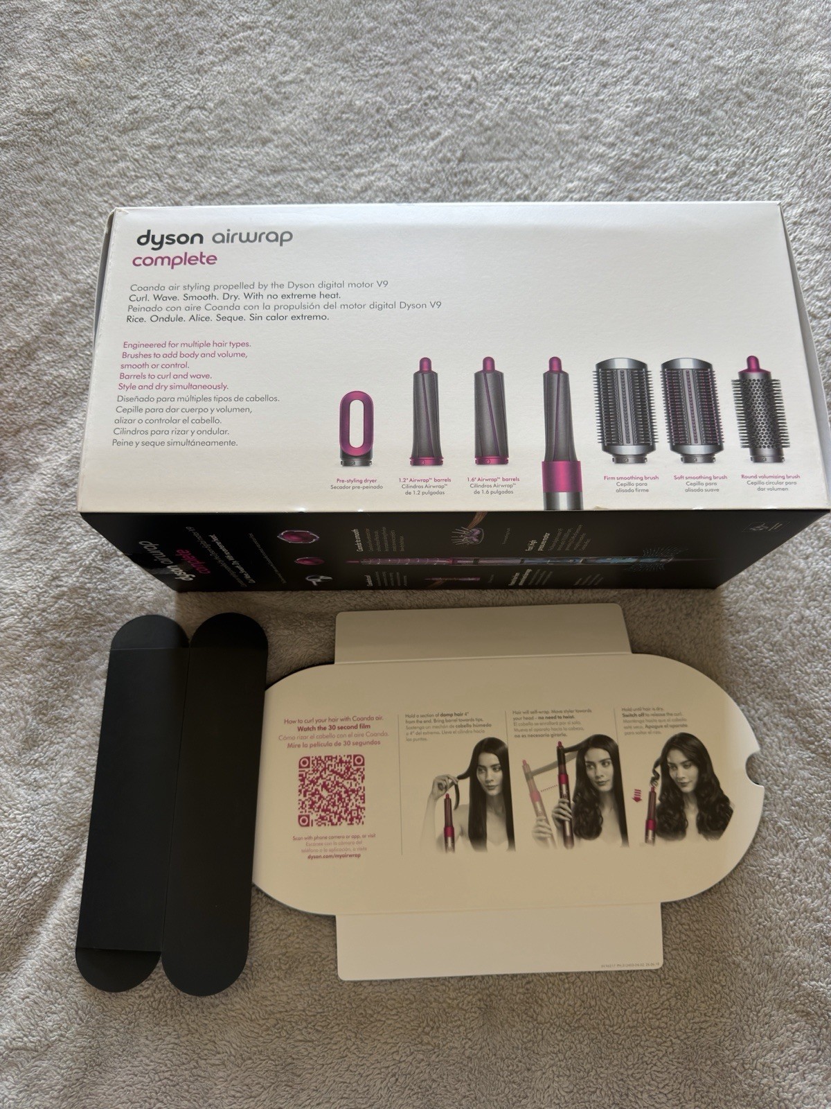 Dyson Airwrap Complete Multi Styler 1.2/1.6 in Gray Pink Attachments