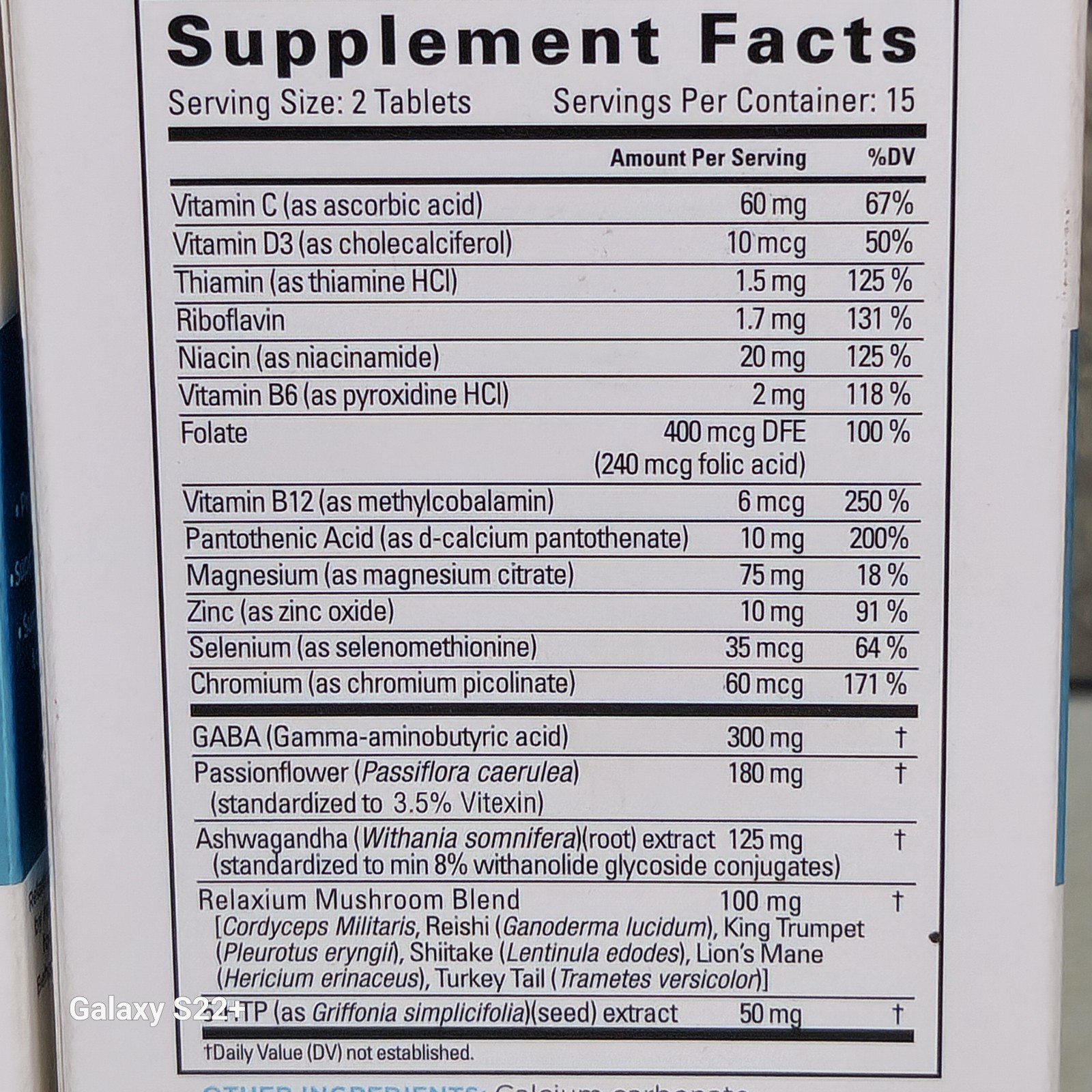 2X Relaxium Calm Non-Habit Forming Stress and Mood Support Supplement EXP 12/25