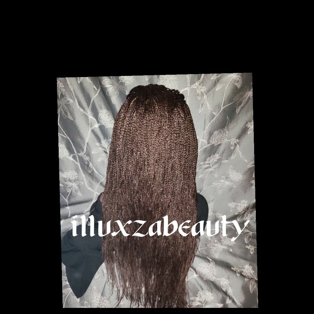 Gorgeous  Box Braided WIG no lace front  color as show in the picture 16″ to 20″