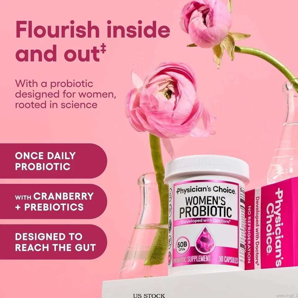 Physician’s Choice Women’s Probiotic | Organic Prebiotic 50 Billion CFU
