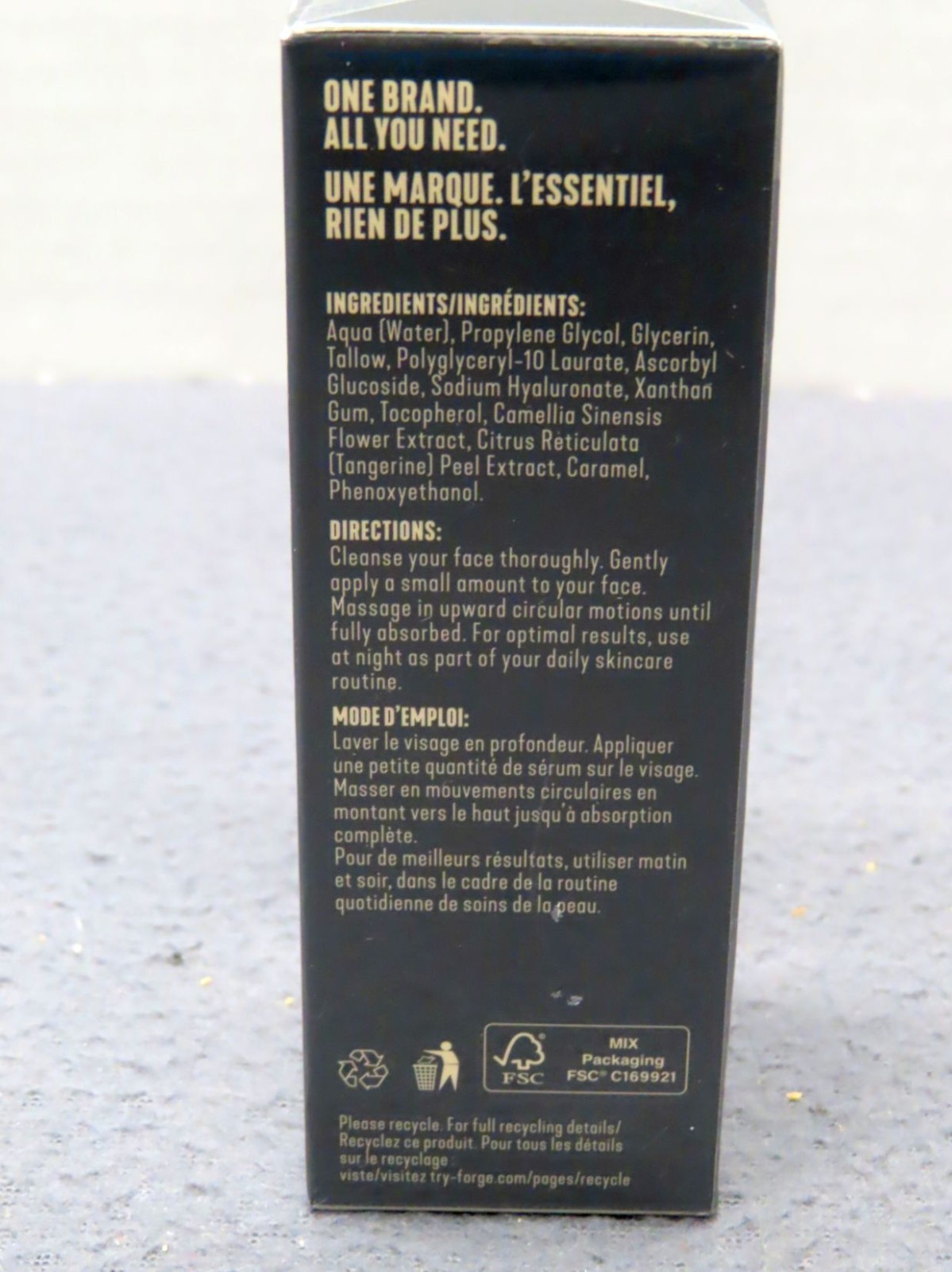 Forge Skin Revitalizing Serum for Men Beef Tallow 1.7 oz New/Sealed Exp 01/2029