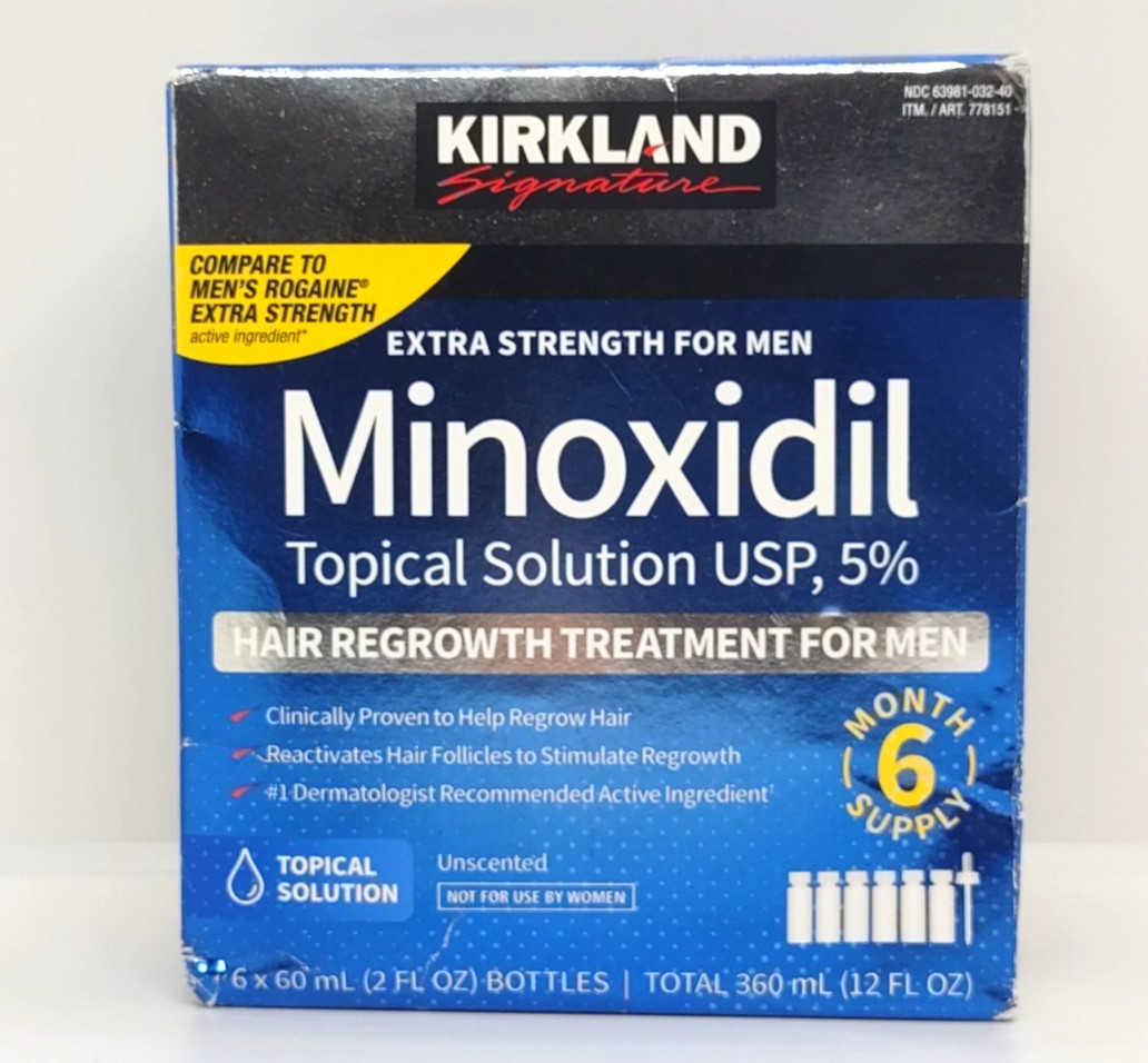Minoxidil 5% Kirkland Signature Extra Strength Men Hair Regrowth