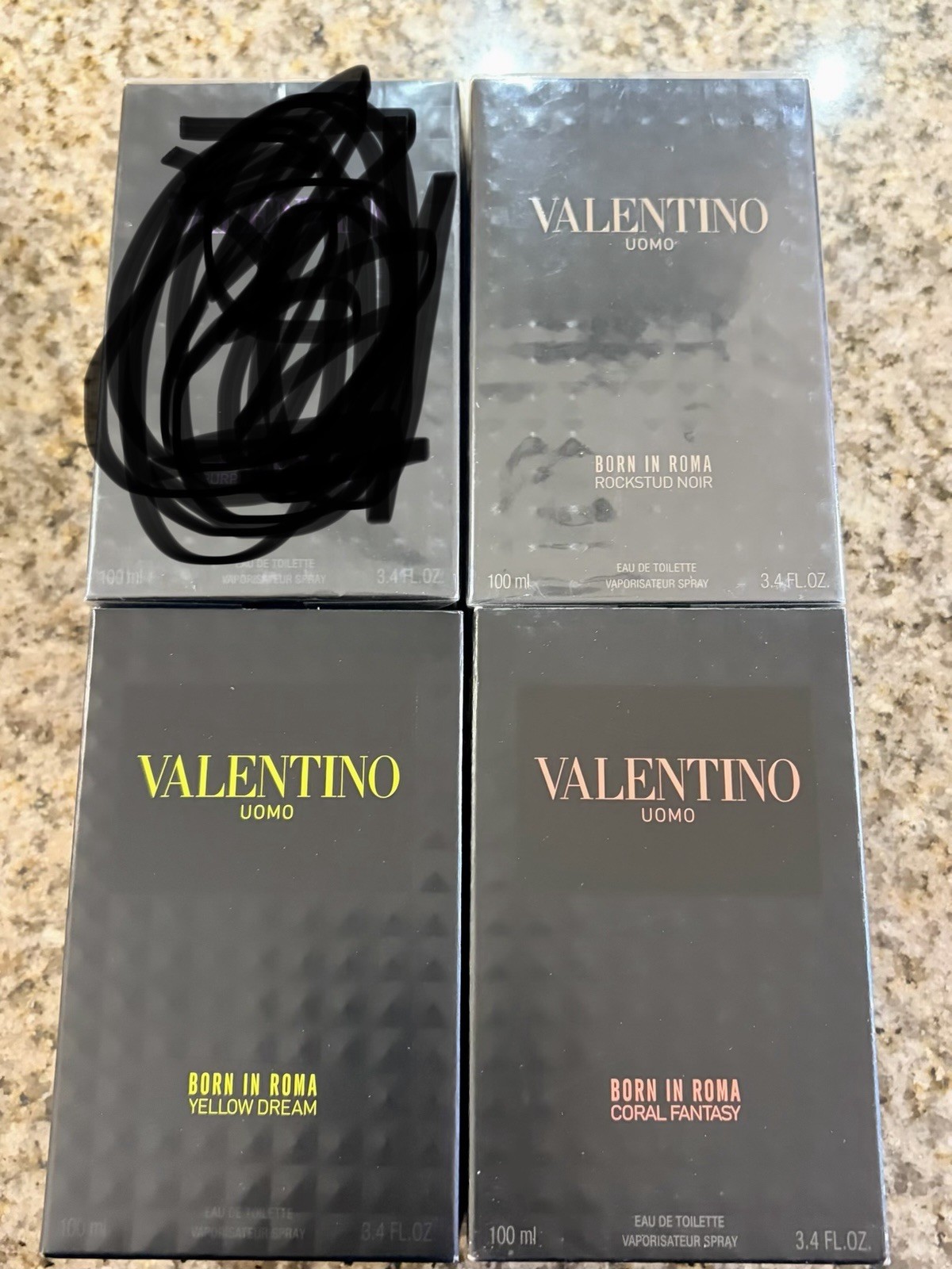 Three Valentino colognes brand new, Rockstar noir, yellow dream, coral fantasy