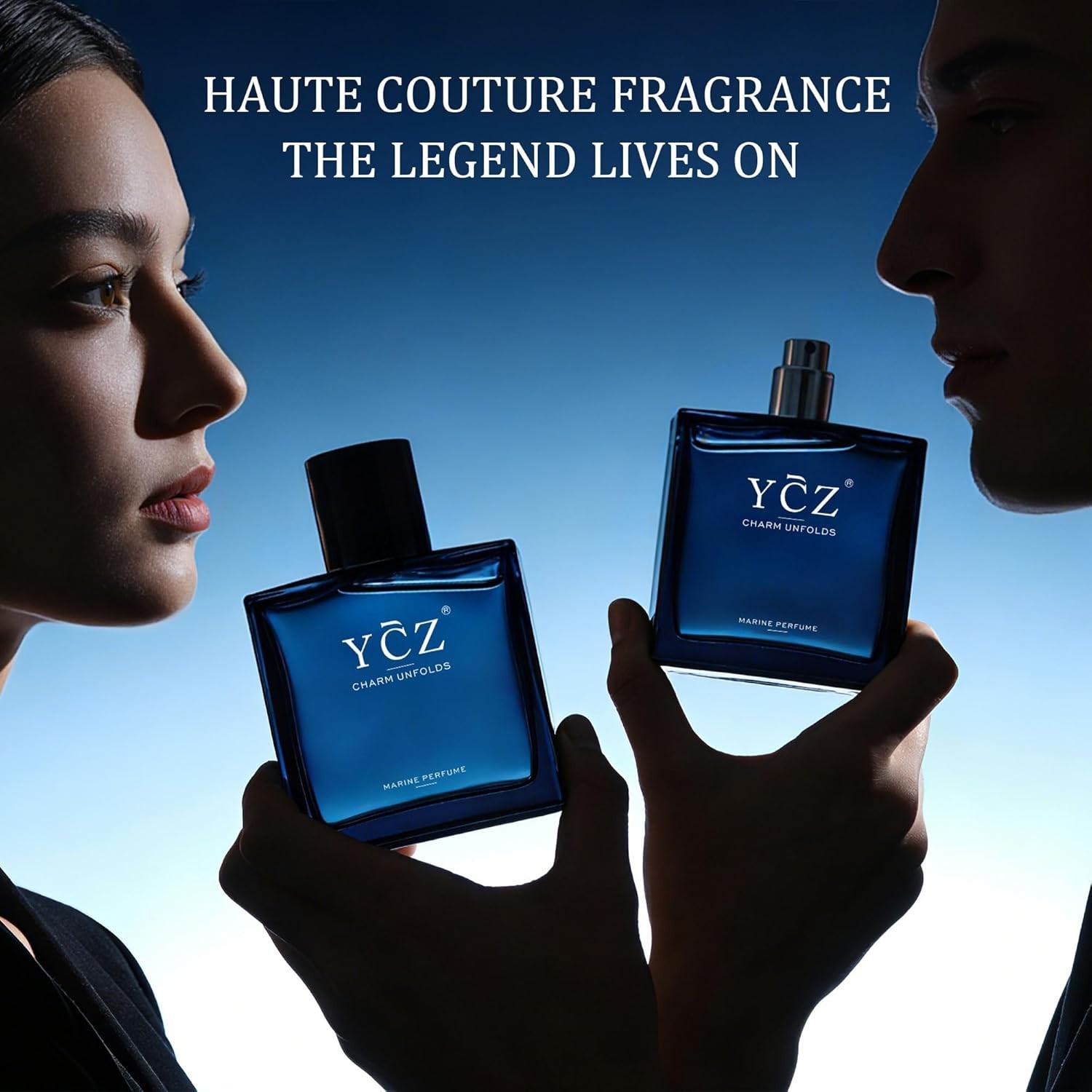 Ycz Charm Unfolds Marine Perfume for Men 1.7 oz. Long Lasting Fragrance Gift Dad