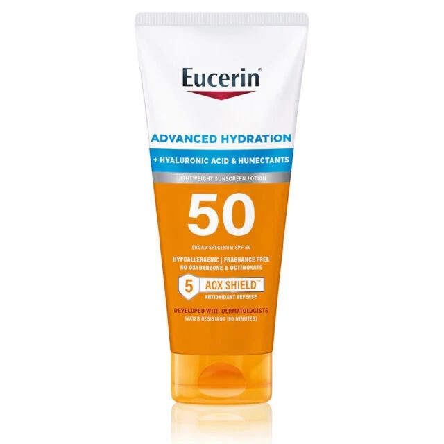 Eucerin Advanced Hydration Sunscreen Lotion SPF 50 – 5 fl oz