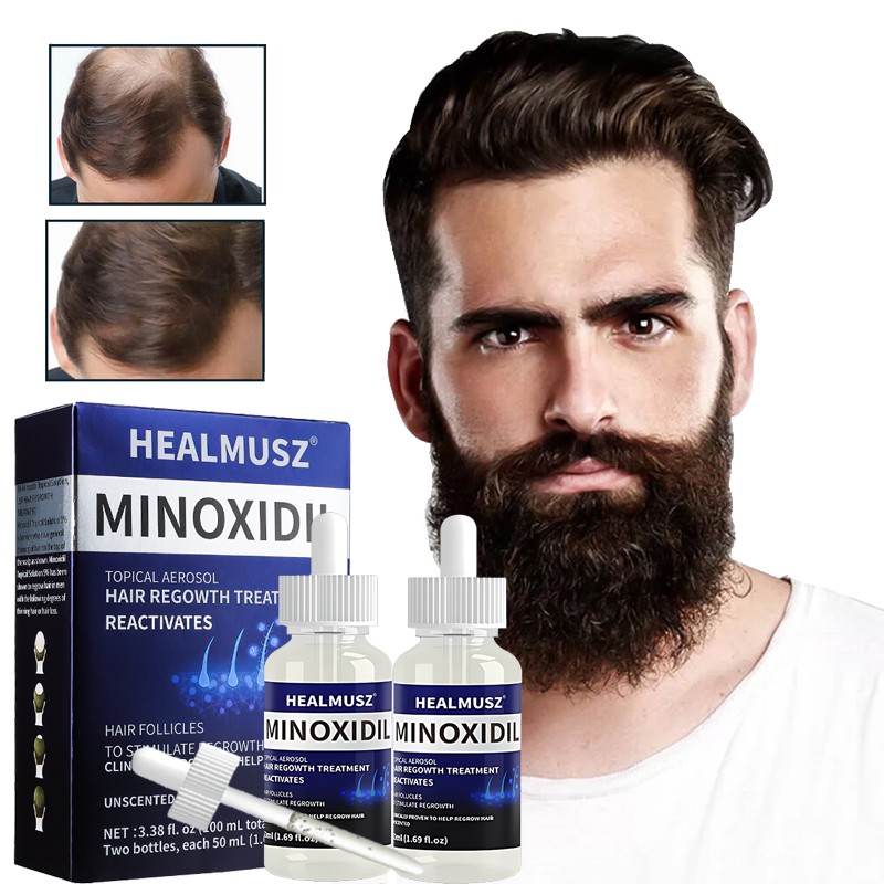 Minoxidil 5% Hair Regrowth Solution Extra Strength Men Women 2-10 Months Supply