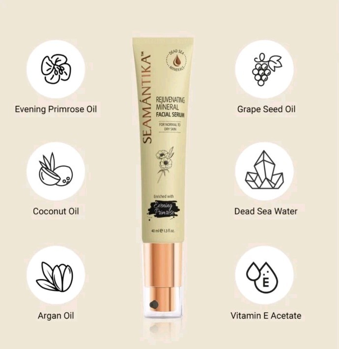 SEAMÁNTIKA REJUVENATING MINERAL FACIAL SERUM $79 On Site Made In ISRAEL.