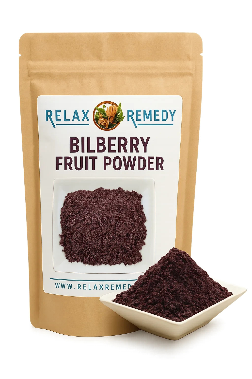 Bilberry Fruit Powder – 100% Pure, Non-GMO Vaccinium Myrtillus, Antioxidant USA