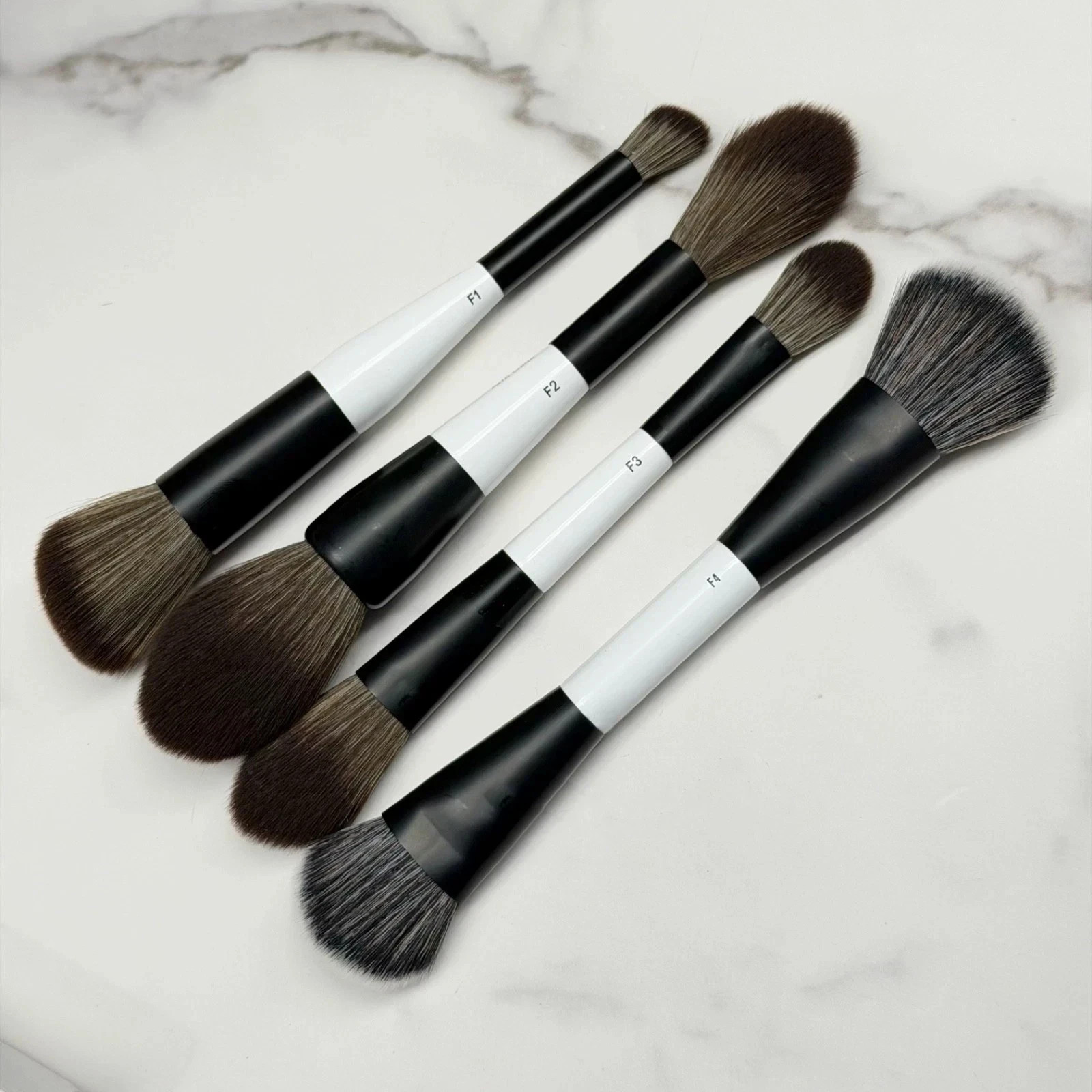 Makeup By Mario F1 F2 F3 F4 Brush Bundle Set – 4pcs Face Powder Blush FOundation