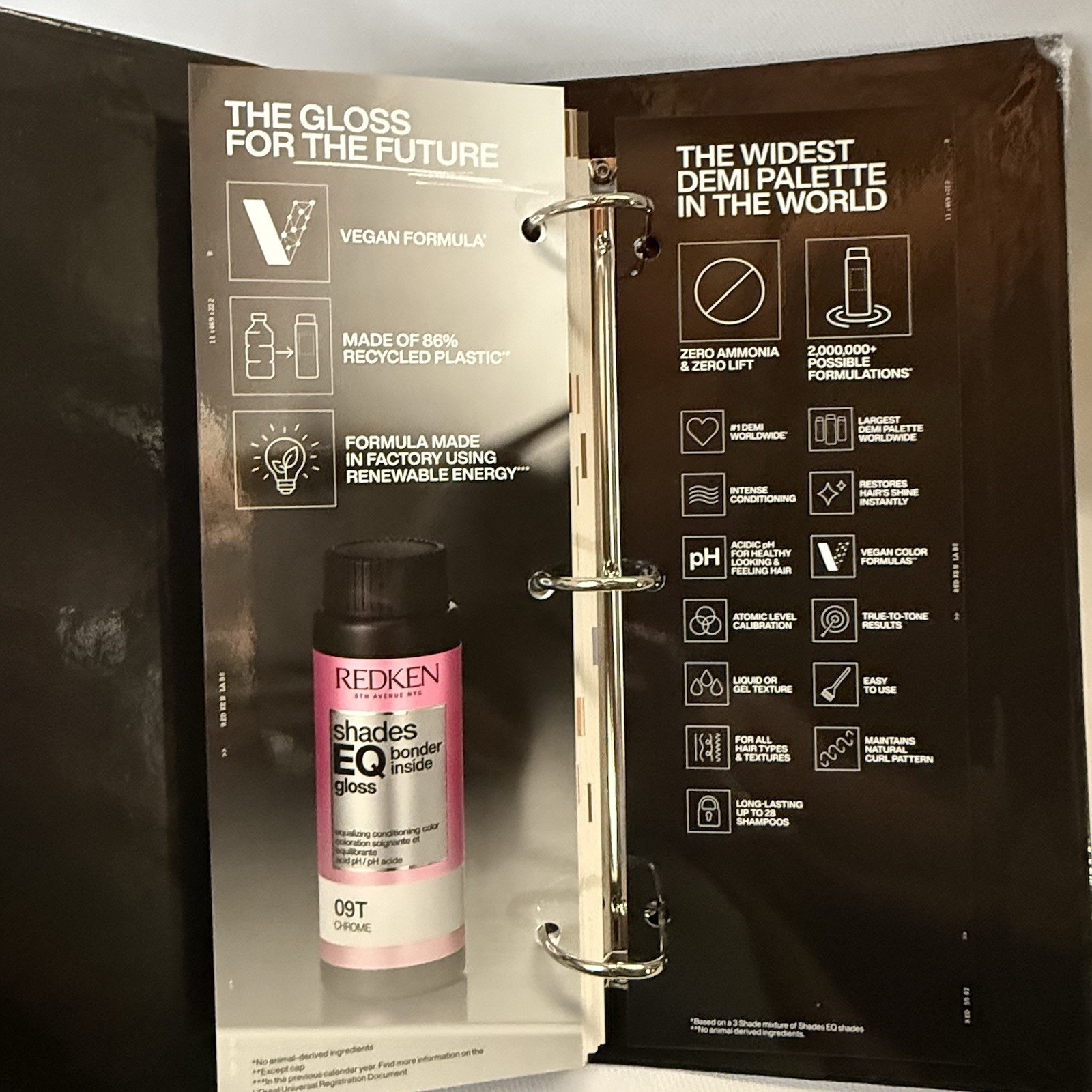 Redken 2025 Shades Eq Swatch Book For Gloss & Bonder Inside Demi Permanent Color