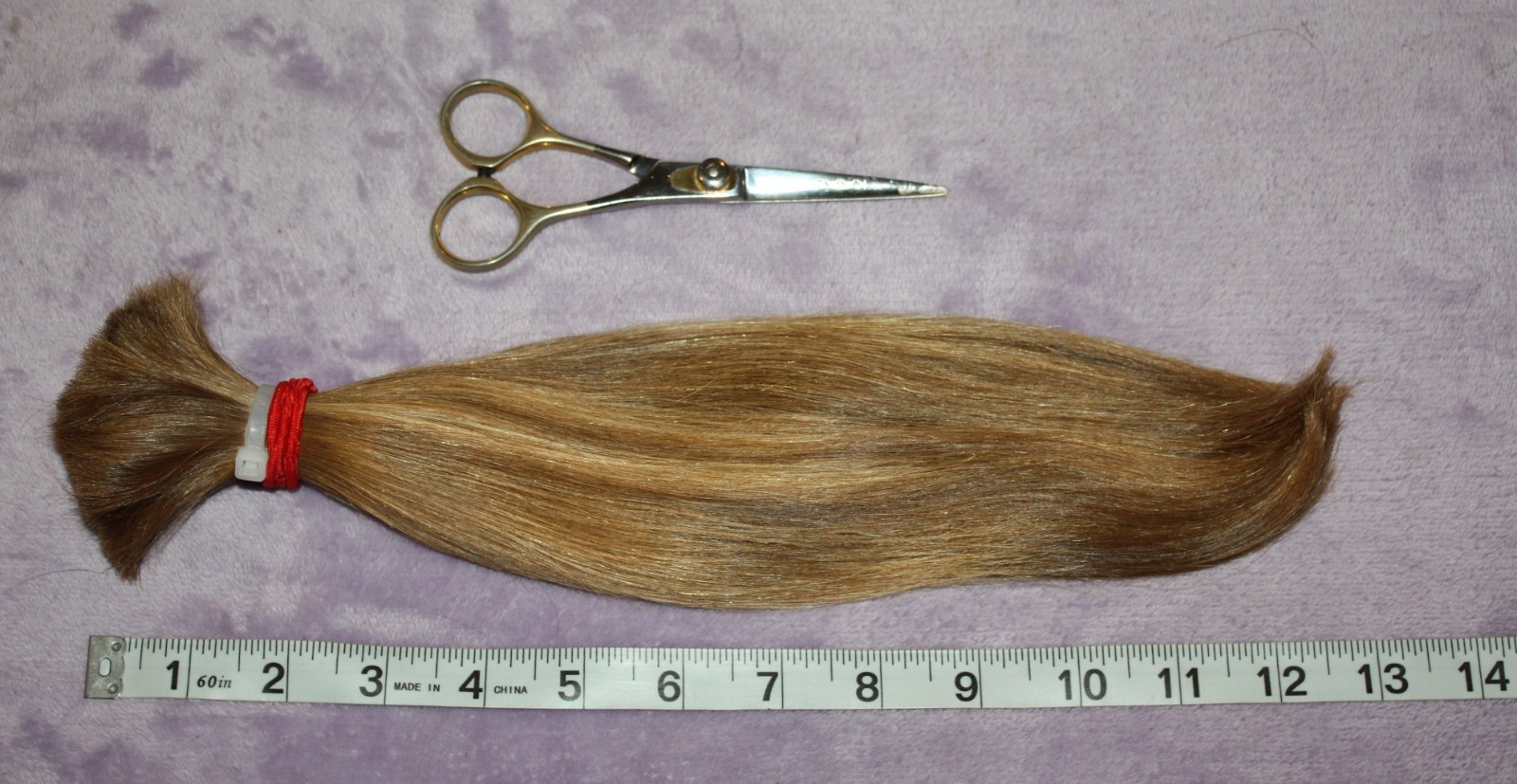 HAIR REBORN WIG 13 IN 3.2oz BABYFINE & SILKY BLONDE BLENDS PONYTAIL F91