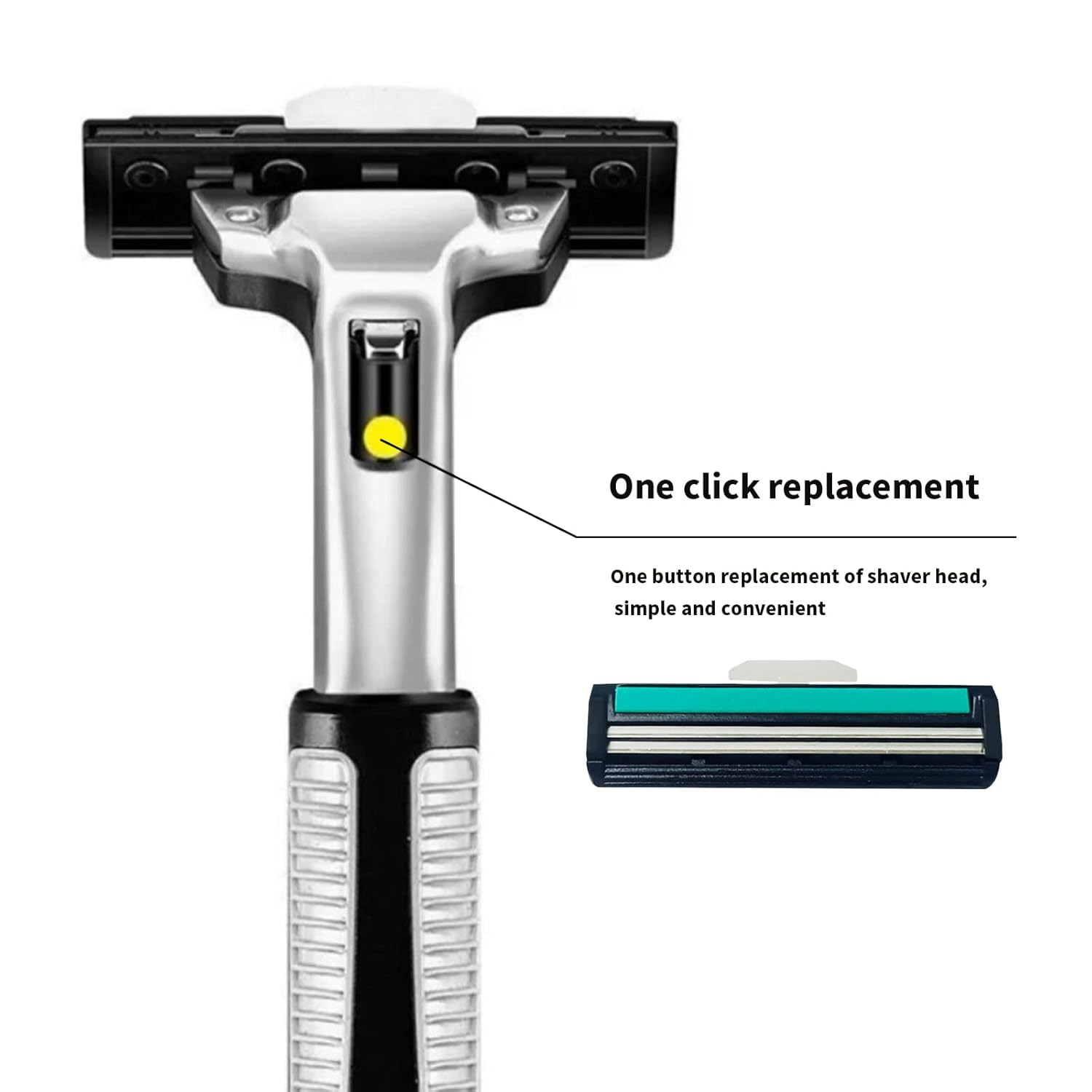 Men’s Disposable Razors 108 Twin Stainless Steel Blades 4 Handles—Smooth Shave