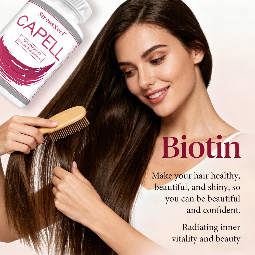 Capell Hair Health Supplement – Hair Follicle & Growth Support,Reduces Breakage