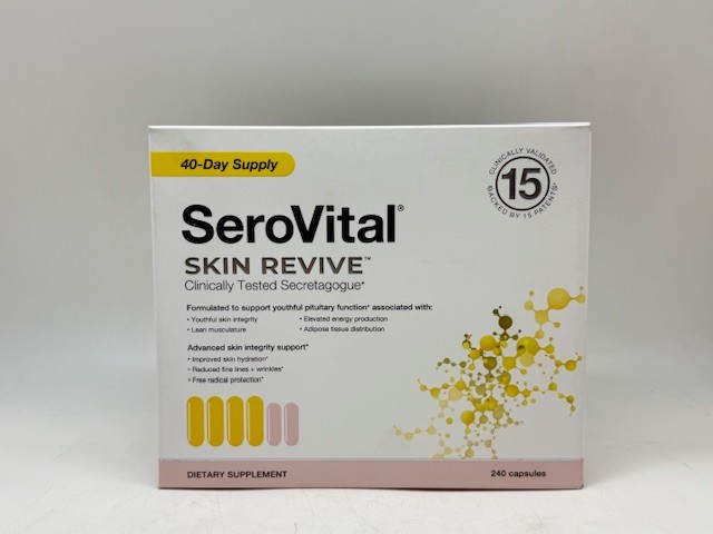 SeroVital Skin Revive 240 Capsules Anti-Aging Dietary Supplement 40 Day Supply